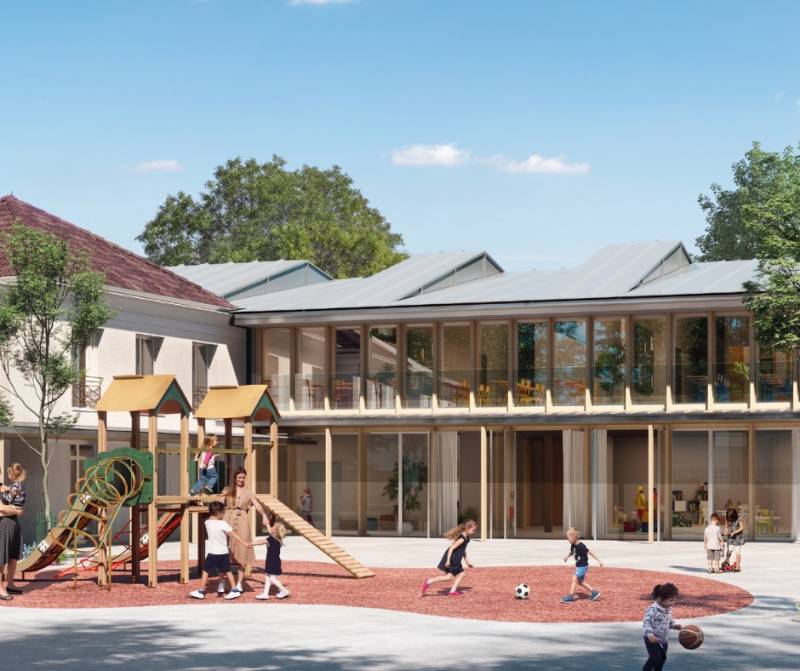 Notre bureau d'études est intervenu sur l'extension de cette école