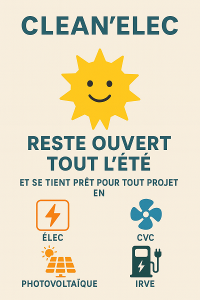 Clean'Elec reste ouvert tout l'été