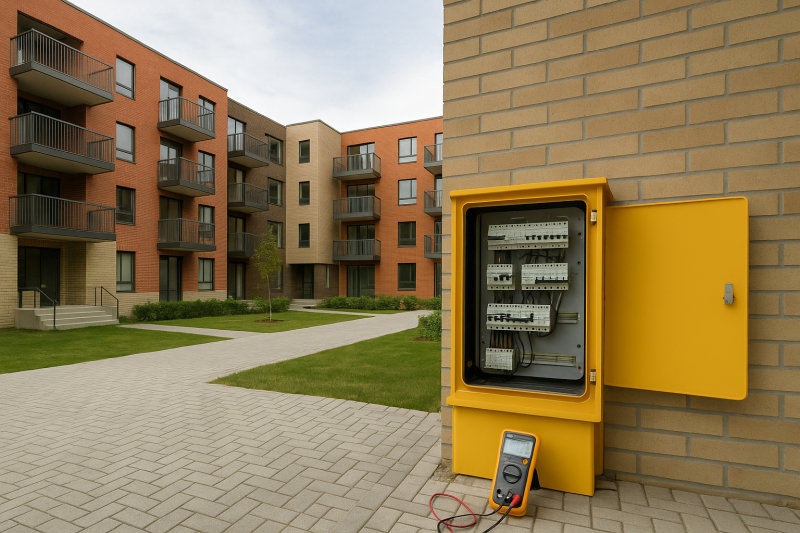 CLEAN'ELEC réalise des relevés sur site sur une copropriété à Paris (78)