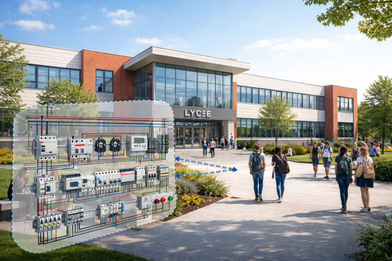 Notre bureau d'études CLEAN'ELEC est intervenu pour la réalisation de schéma électrique pour un lycée (09)