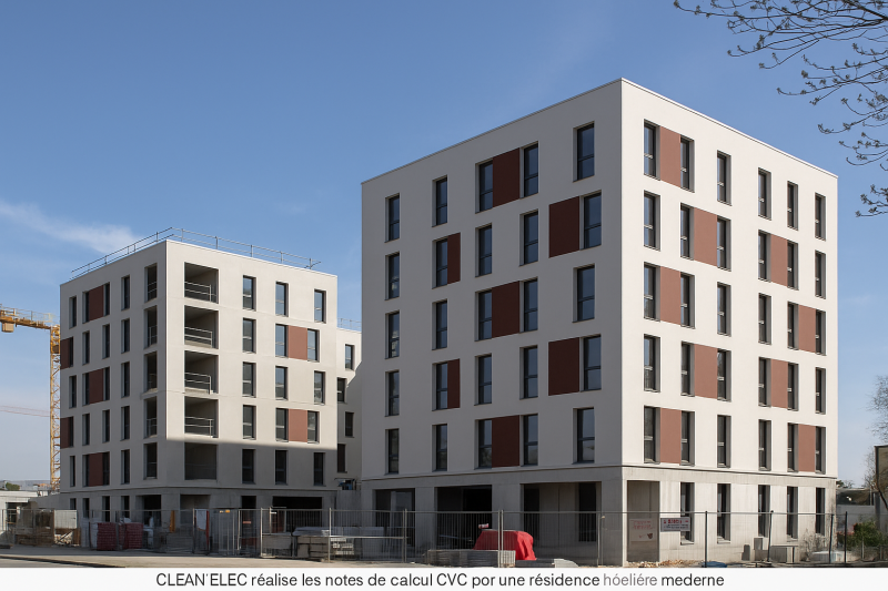 Résidence hôtelière composée de deux hôtels , projet de notre bureau d'études CLEAN'ELEC