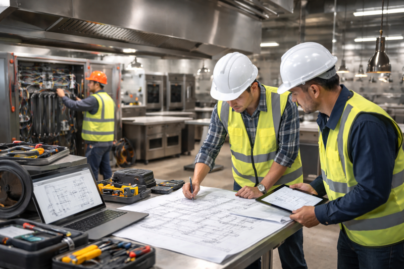 Projet de cuisine centrale à Castres réalisé par notre bureau d'études Clean'Elec