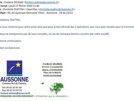 Etude électriques groupe électrogène pour le gymnase de la Mairie d'Aussonne en Haute Garonne