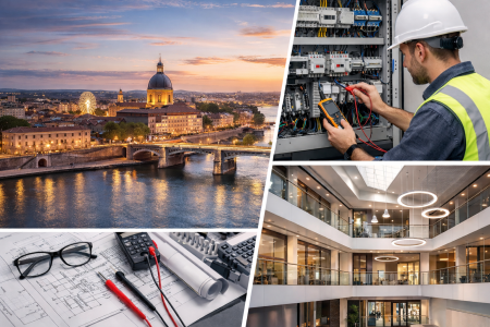 Notre zone d'activité pour ce service plan électrique facilement exploitable pour chantier résidence neuve